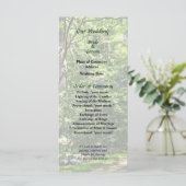 Pad in Park Wedding Program Programma (Staand voorkant)