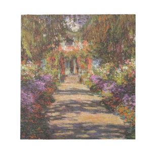 Pad in tuin te Giverny 1902 door Claude Monet Notitieblok