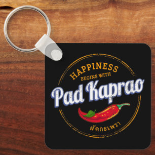 Pad Kaprao Chili Street Food Thailand Sleutelhanger