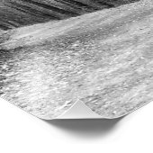 Pad minder onderweg, B&W Foto Afdruk (Hoek)