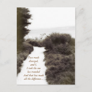 Pad minder onderweg: Briefkaart