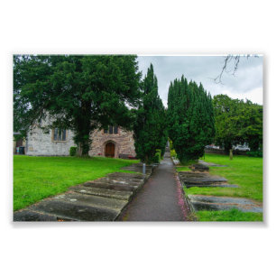 Pad naar de geschiedenis: St. Asaph Parish Church, Foto Afdruk