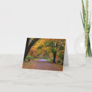 Pad naar de herfst kaart