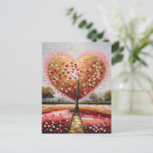 Pad naar het hart feestdagenkaart (Staand voorkant)