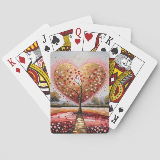 Pad naar het hart pokerkaarten (Achterkant)