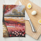 Pad naar het hart theedoek (Quarter Fold)