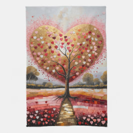 Pad naar het hart theedoek