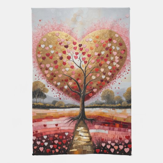 Pad naar het hart theedoek (Verticaal)