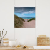Pad naar het strand van Cornish Caribbean Poster (Keuken)