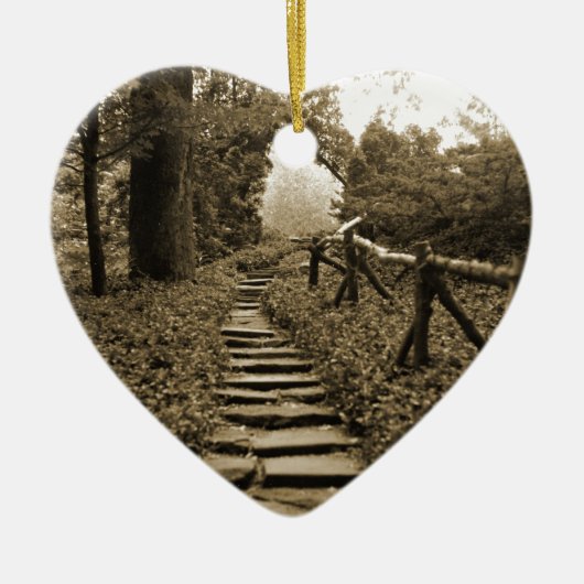 Pad naar licht keramisch ornament (Voorkant)