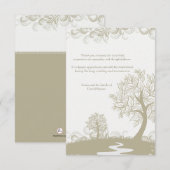 Pad naar Morgen Bereavement Hartelijk dank Bedankkaart (Voorkant / Achterkant)