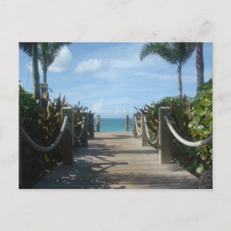 Pad naar strand briefkaart