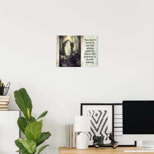 Pad op Poster reizen (Thuiskantoor)