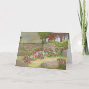 Pad op School House Lane Monhegan Island Maine Kaart