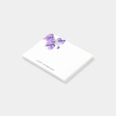 Pad post-it pour orchidée aquarelle personnalisée (Incliné)