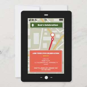 Pad Screen Map Theme voor elke viering Kaart