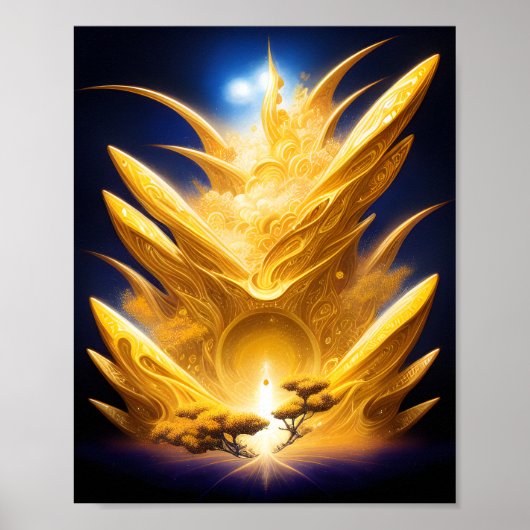 Pad tussen het Poster Trees (Voorkant)