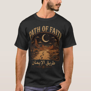 Pad van het Geloof - Vintage Islamitische Woestijn T-shirt