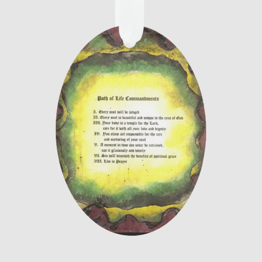 Pad van het leven ornament (voorkant)