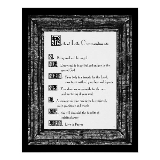 Pad van het leven perfect poster (Voorkant)