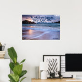 Pad van je Poster met voetafdruk Ocean Matte (Thuiskantoor)