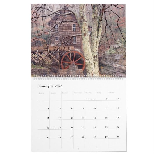 Pad van levensfotografie kalender (Jan 2026)