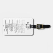 Pad van Life Prayer Bagagelabel (Voorkant horizontaal)