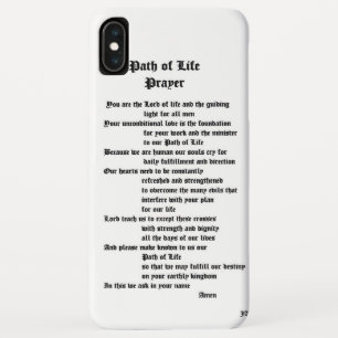 Pad van Life Prayer iPhone XS Max Hoesje