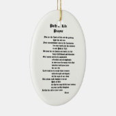 Pad van Life Prayer Keramisch Ornament (Rechts)