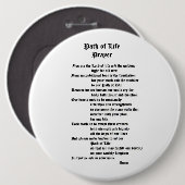Pad van Life Prayer Ronde Button 6,0 Cm (Voorkant /achterkant)