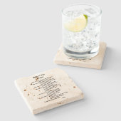 Pad van Life Prayer Stenen Onderzetter (Zijkant)