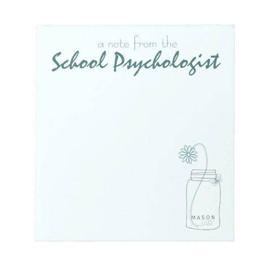 Pad van schoolpsycholoog (klein) notitieblok (Voorkant)