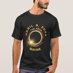 Pad van totaliteit Maine april 8 2024 Zonsverduist T-shirt