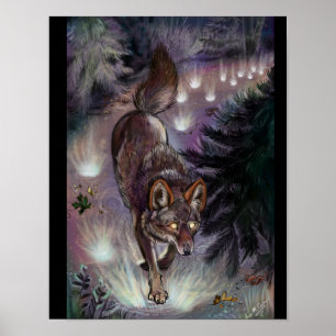 Pad verlichten poster