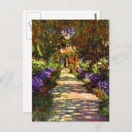 Pad voor tuin door Claude Monet Briefkaart (Voorkant / Achterkant)