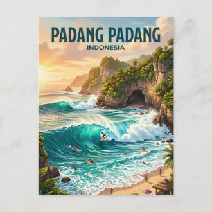 Padang Padang-strand Indonesië Briefkaart