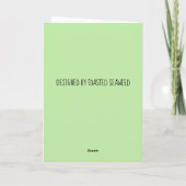 PADDDLE HARD, CANOE Carte de voeux (Dos)