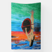 Paddelboarder Spandoek (Verticaal)