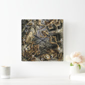  padden en kikkers door Ernst Haeckel Vierkante Klok (Huis)