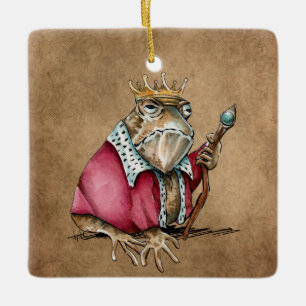 Paddenkoning keramisch ornament