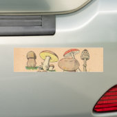  paddenstoel afdrukken bumpersticker (Op auto)