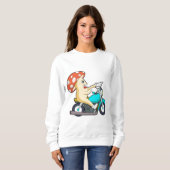 Paddenstoel als motorfiets trui (Voorkant volledig)