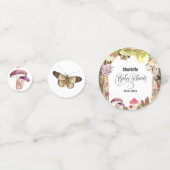 Paddenstoel baby shower bosgebied confetti (Voorkanten)