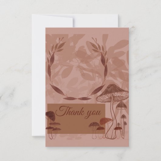 paddenstoel bedankkaart (Voorkant)