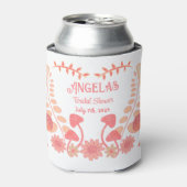 Paddenstoel Bloemen Bruid Stam Meisjesuitstap Perz Blikjeskoeler (Blikje Voorkant)