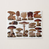  paddenstoel — Botanische afdrukken Legpuzzel (Horizontaal)