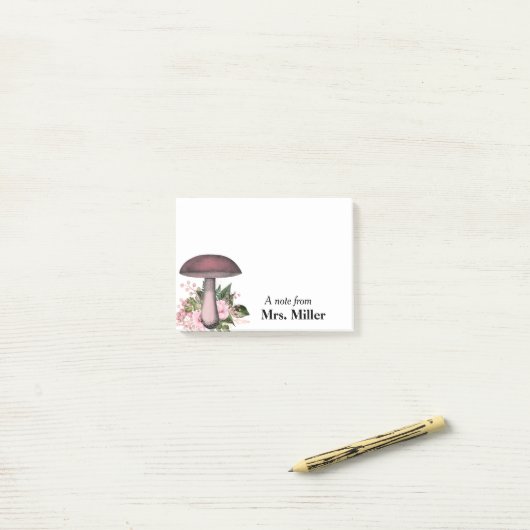  paddenstoel Bouquet Aangepaste notities Post-it® Notes (Op bureau)