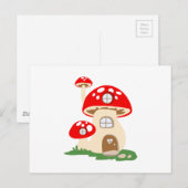 paddenstoel briefkaart (Voorkant / Achterkant)