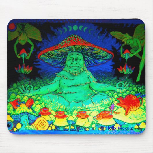 paddenstoel Buddah Mousepad Muismat (Voorkant)
