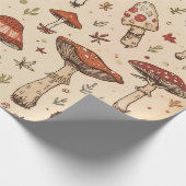 Paddenstoel Cadeaupapier (Hoek)